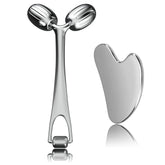 Yeamon gua sha tool stainless steel for cooling facial massage and everyday self-care.
