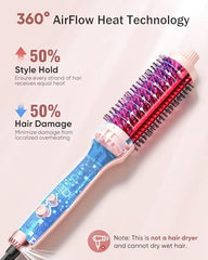 YeCheer Thermal Brush uses AirFlow Heat-Tech for even heat and faster styling.