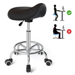 YEEZEE Saddle Stool seat padding delivers ergonomic comfort for long sessions.