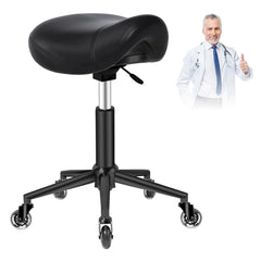 YEEZEE Saddle Stool in studio setup highlights ergonomic comfort during long sessions.