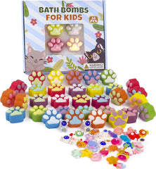 Yekery paw bath bombs packaging is gift-ready for kids