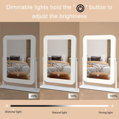 YEKKOPT USB-C rechargeable mirror powers on for cordless use anywhere
