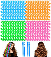 YEVYO heatless-waves-curler pack in four colors enables versatile beachy curls.
