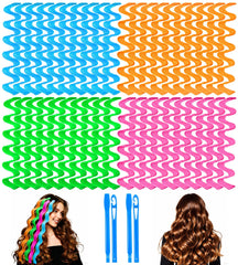 YEVYO heatless-waves-curler pack in four colors enables versatile beachy curls.