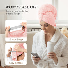 YFONG elastic-band head wrap stays in place during routines