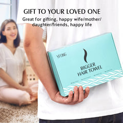 YFONG microfiber-absorbent towel speeds up drying for busy mornings.