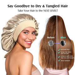 YFONG silk bonnet texture closeup showcasing lustrous breathable fabric for hair care