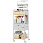 YGJT makeup organizer front view showing accessible cosmetics storage for easy daily routines.