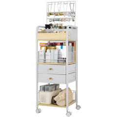 YGJT makeup organizer front view showing accessible cosmetics storage for easy daily routines.