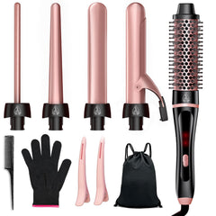 YGOVVK 5in1 curling iron kit showcases versatile wands for salon-ready styles at home.