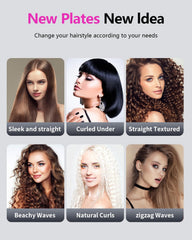 YGOVVK Hair Crimper Waver 4-teeth plate adds loose waves