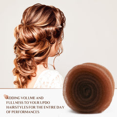 YGQQOY Updo Filler Donut blends naturally with hair.