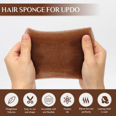 YGQQOY Volume bump tool in use for secure all-day updo.