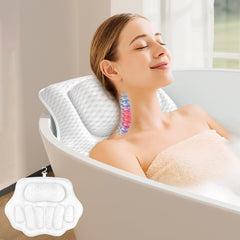 YHAOGALI bath pillow with ergonomic head and neck support for comfortable soaks