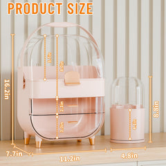 Yieach rose-gold handle lid and dustproof design for easy access and protection.