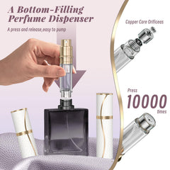 YIERSO compact travel-size 10ml bottle fits purses and pockets.