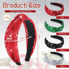Yilloog green velvet knotted headband side view highlighting versatility and secure fit