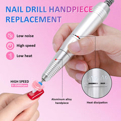 Yinhing nail-drill-ergonomic-design offers comfortable grip during long sessions