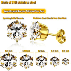 YINPAD surgical-grade earrings package showing anti-sensitivity design for gentle skin