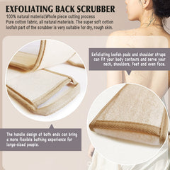 YIQINGJIE body exfoliating loofah sponge delivers gentle cleansing