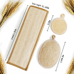 YIQINGJIE back scrubber long-handle design aids full-body exfoliation