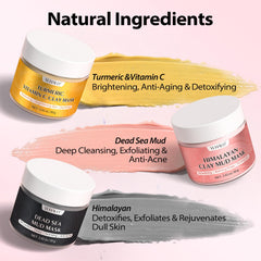YLNALO 3-in-1 clay mask gift pack ready for gifting