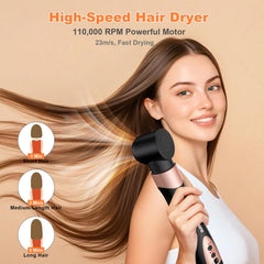 Ymguspri auto-wrap curlers coanda closeup demonstrates effortless waves and salon-like curls.