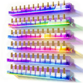 YMVV 15in nail-polish-rack-wall-mounted displaying colors for quick color selection at a glance.