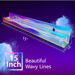 YMVV iridescent-acrylic-nail-polish-organizer presents a luminous display that boosts shop aesthetics.