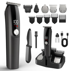 Ynasen beard trimmer set front view for precise grooming on demand