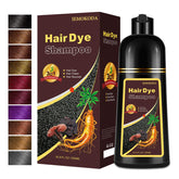 Yocisku Hair Dye Shampoo packaging shows the 16.9 oz bottle for at home color