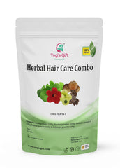 Yogis Gift Brahmi Hibiscus powder mix for hair vitality and strength.