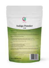 Yogi's Gift Indigo powder leaves closeup—100% Indigo leaves used for natural color.