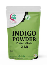 Yogi's Gift Indigo powder packaging—organic, chemical-free hair dye option.