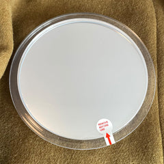YoHumk fogless shower mirror suction cups lock securely for mess-free grooming on tiles.
