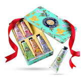 Yoken 20% Shea Butter Gift Set tin with six moisturizers for daily hand care