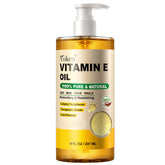 Yoken Vitamin E Oil 8oz bottle front view for daily skin hydration.
