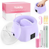Yokilly heated nail soaking bowl with ergonomic five-finger grooves for comfortable at-home nail care.