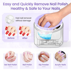 Yokilly 10-piece nail removal kit enables a complete home manicure routine.