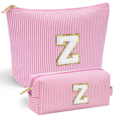 YOOLIFE birthday makeup bag front view shows chic design for on-the-go touch-ups.