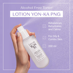 Yon-Ka PNG Lotion Toner ingredients close-up highlights natural oils for balance.