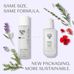 Yon-Ka PNG Lotion Toner spray-action image demonstrates quick facial refreshment.