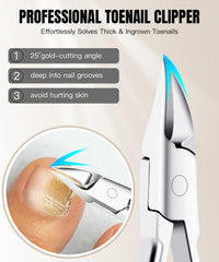 YOOGLOW carbon steel nail clippers offering durability and rust resistance