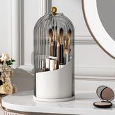 YOOLENS makeup brush holder with lid keeps brushes dust-free and ready for daily use.