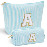 YOOLIFE cute makeup bag front chenille initial design for personalized style