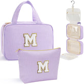 YOOLIFE hanging toiletry bag with 360° hook for easy travel access.