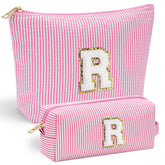 YOOLIFE Initial Makeup Bag front view for stylish organization on the go