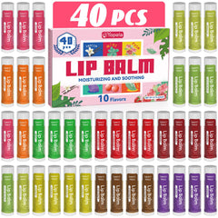 Yopela lip balm bulk 40-pack featuring vitamin e for long-lasting hydration.