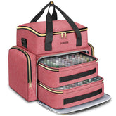 YOREPEK nail polish organizer front view with spacious case and sturdy lid