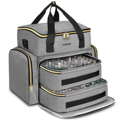 YOREPEK nail polish organizer large capacity holds 96+ bottles for tidy storage.